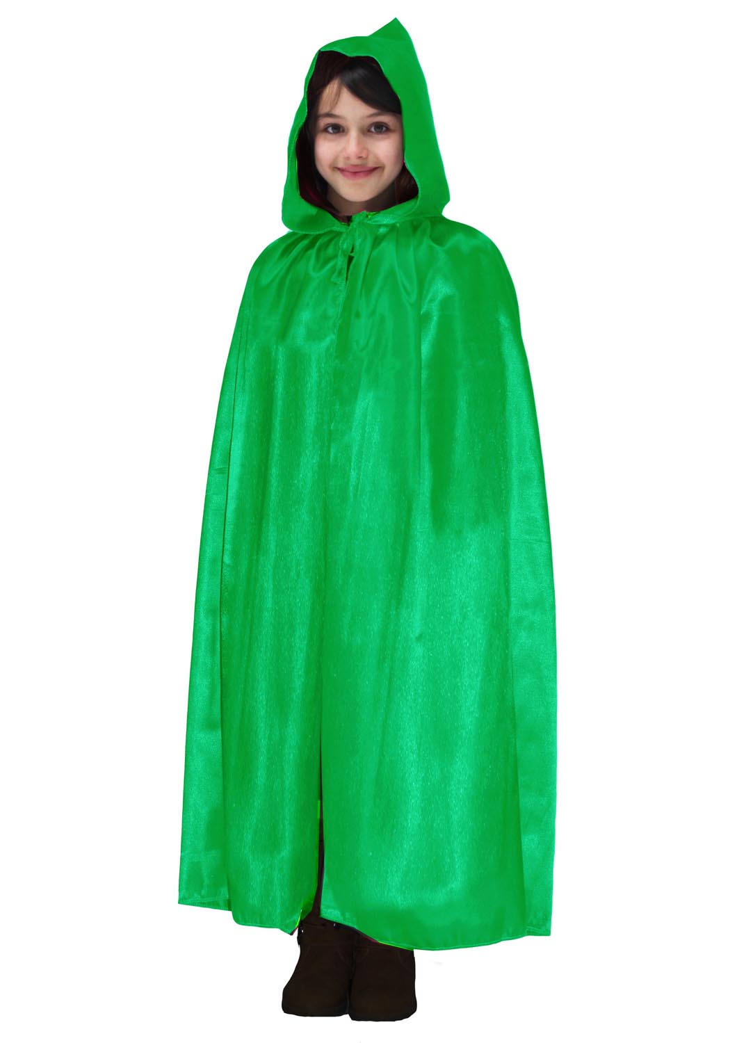 MANTELLO CAPPUCCIO BAMBINO VERDE